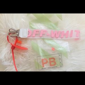COPY - Pink Off-White Rubber KeyChain New